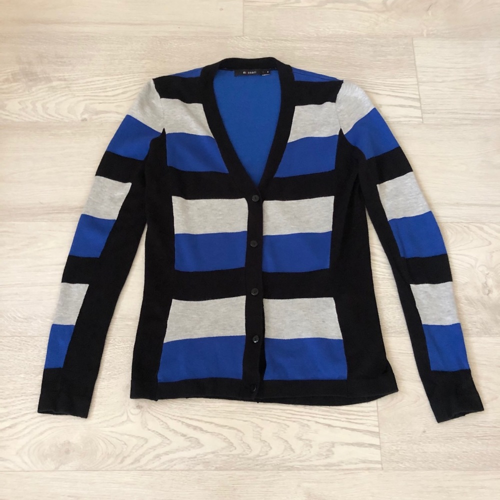 Monnari Buttoned Color-Block Striped Cardigan - image 6